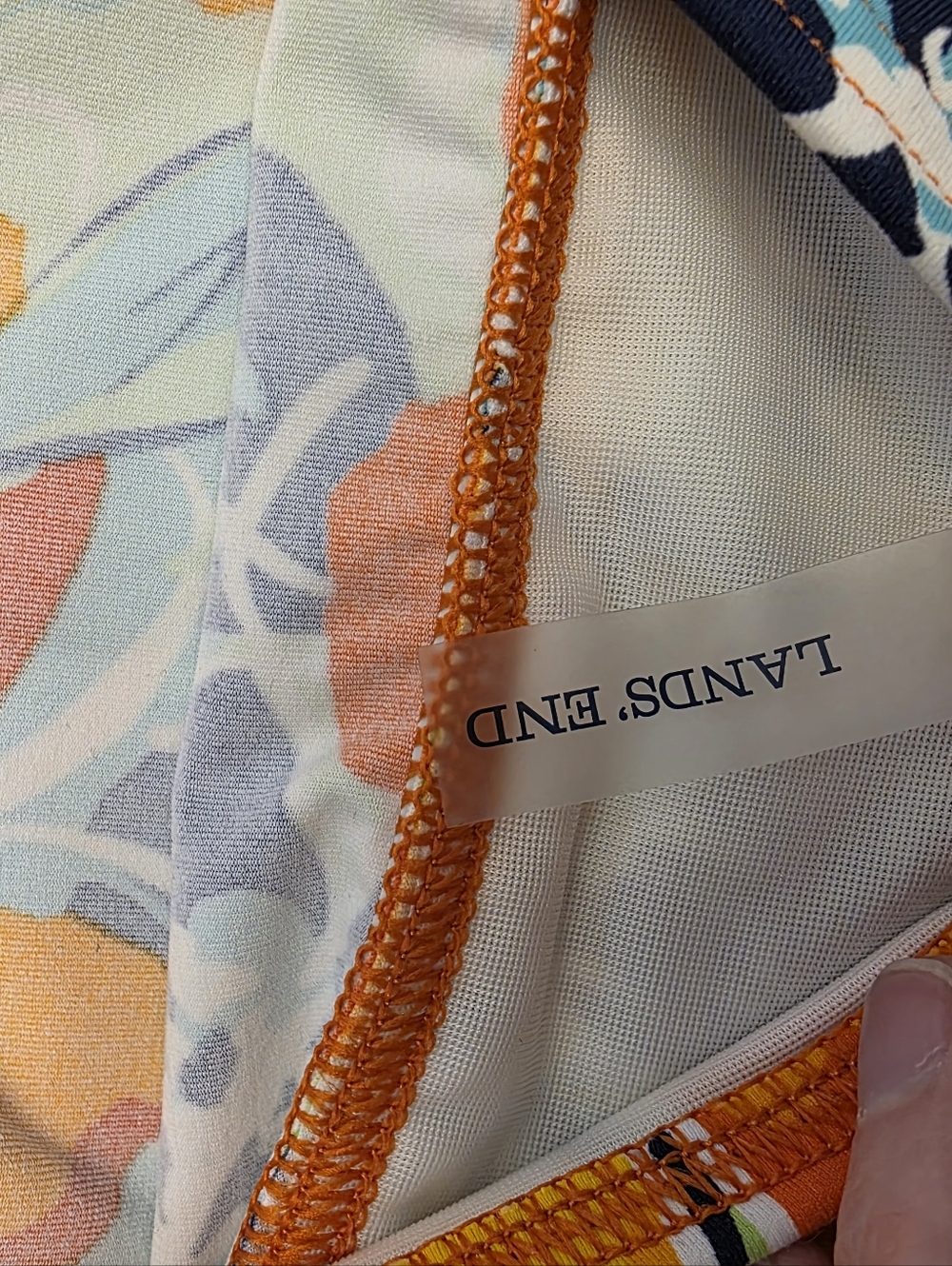Lands' End Floral Tankini Top Only - Picture 2 of 4